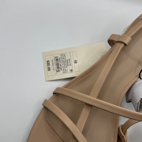 NWT Women's Reggie Toe Thong Strappy 2 inch Heels A New Day Target Sandals 10 - Picture 5 of 9